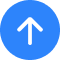 Circle Arrow Up Logo